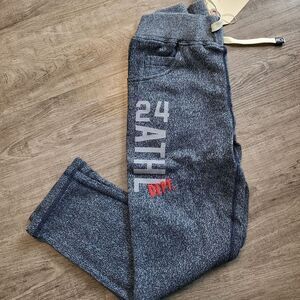 Rococo Mixed French Terry Joggers-NAVY-5